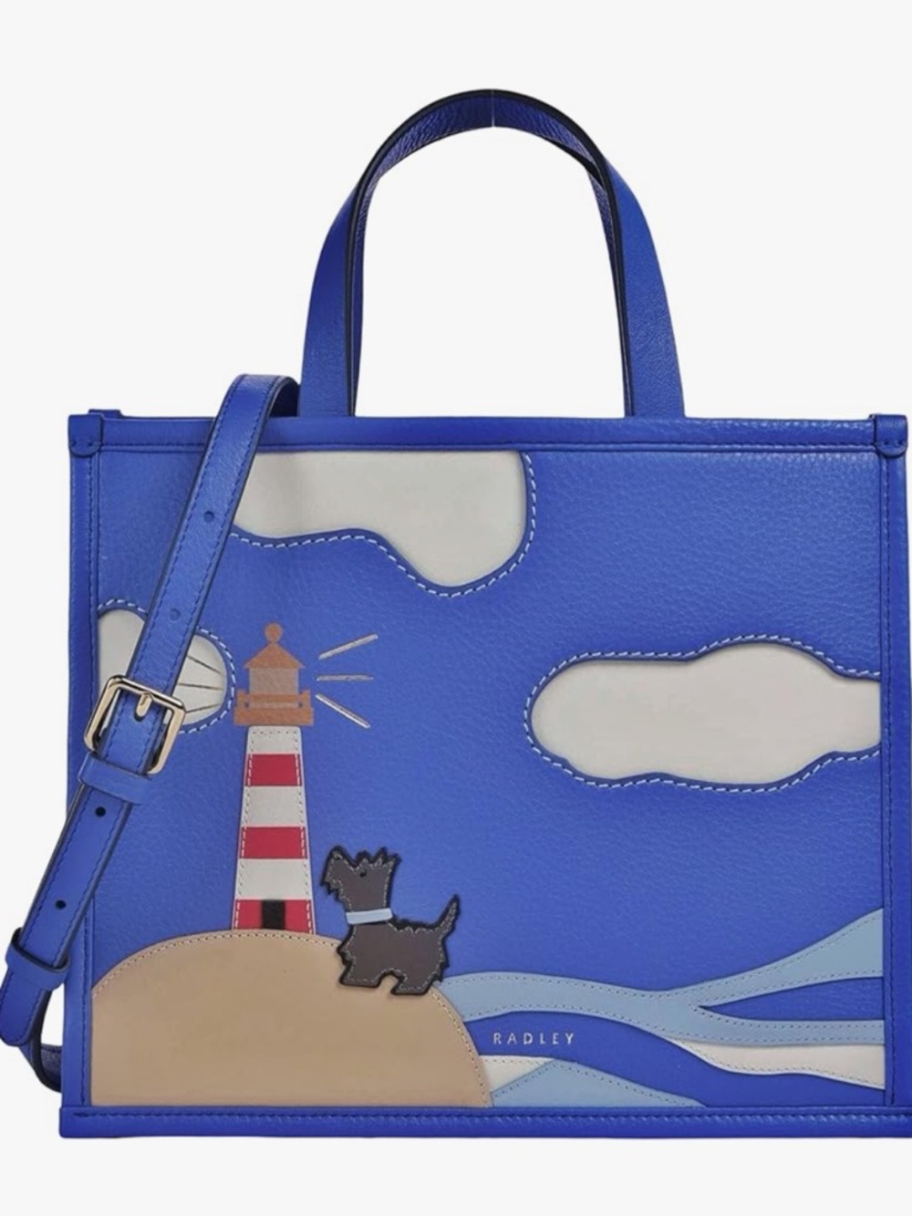 NWT Radley London Shore Thing Small Blue Leather Satchel🌞☀️🌅